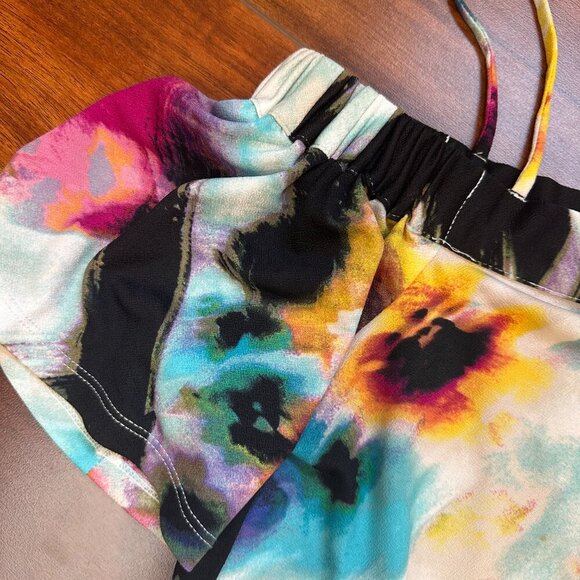 Watercolor Womens Blouse Size Small NYFW inspired - Picture 6 of 6